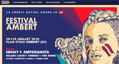 Desktop Screenshot of festival-ambert.fr