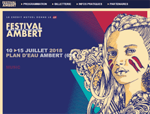 Tablet Screenshot of festival-ambert.fr